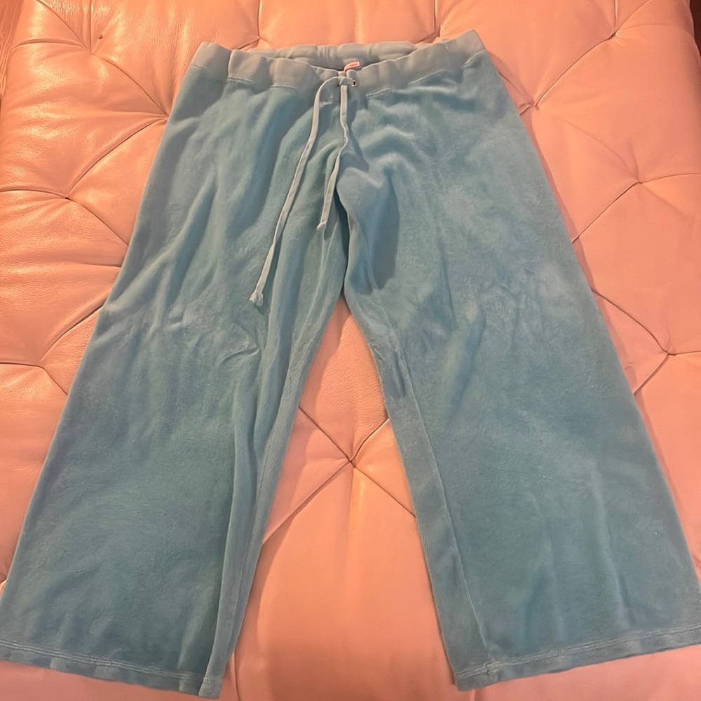 Juicy couture y2k aqua blue sweatpants